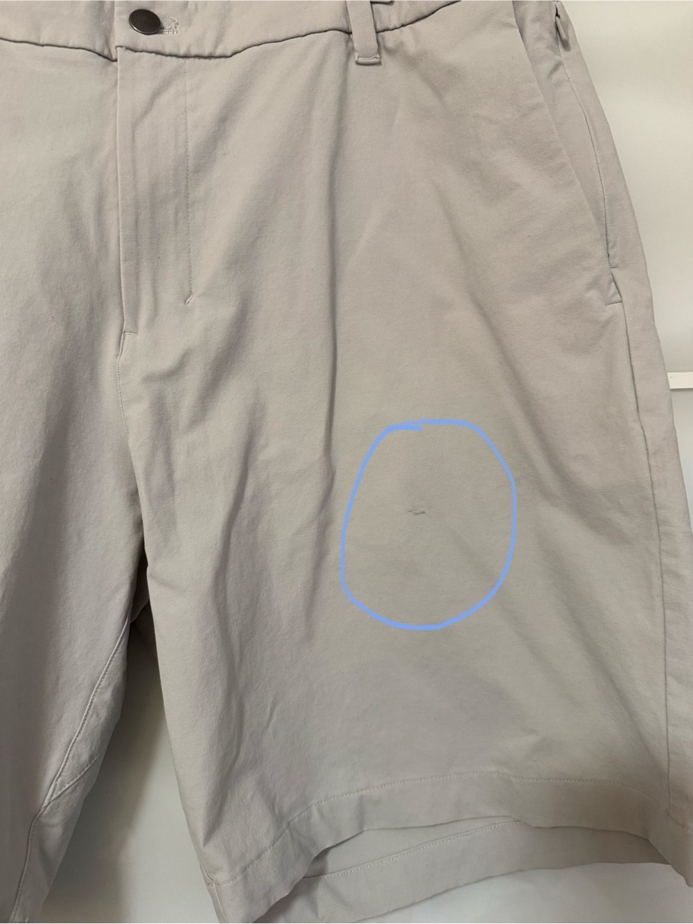 Lululemon men’s shorts 38 waist 9” inseam light grey L xl - Picture 3 of 7